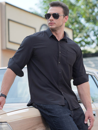 New style plus size men's short sleeve loose casual shirt