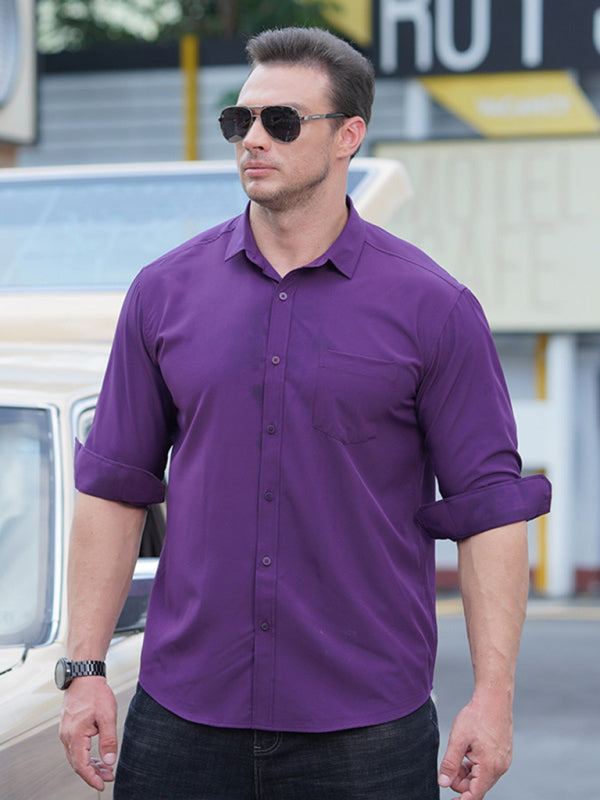 New style plus size men's short sleeve loose casual shirt